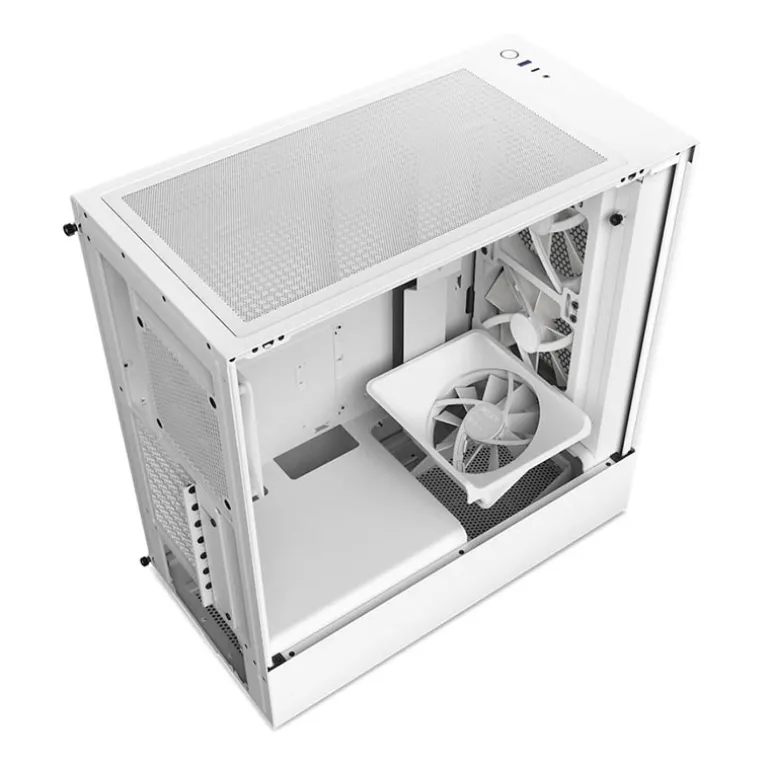 Caja/Torre NZXT H5 Flow RGB Blanco