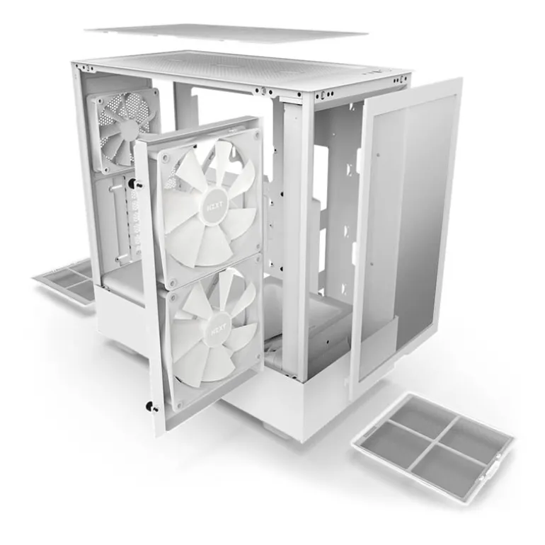 Caja/Torre NZXT H5 Flow RGB Blanco