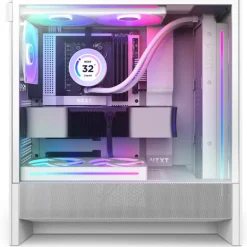 Caja/Torre NZXT H5 Flow RGB Blanco