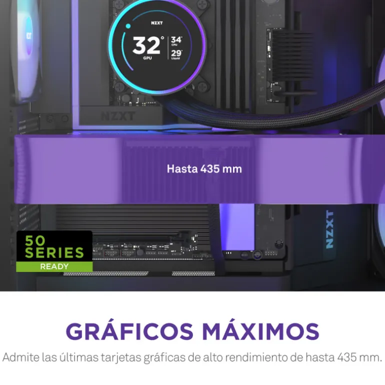 Caja/Torre NZXT H9 Flow RGB Plus (2025) Negro