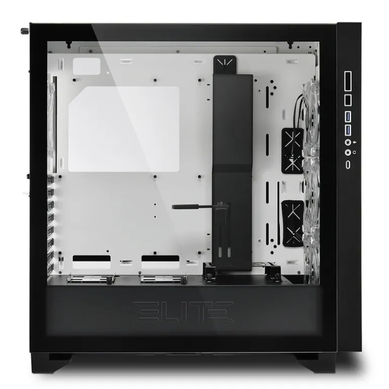 Caja/Torre Sharkoon Elite Shark CA300T White Cristal Templado