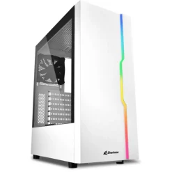 Caja/Torre Sharkoon Slider RGB Blanco