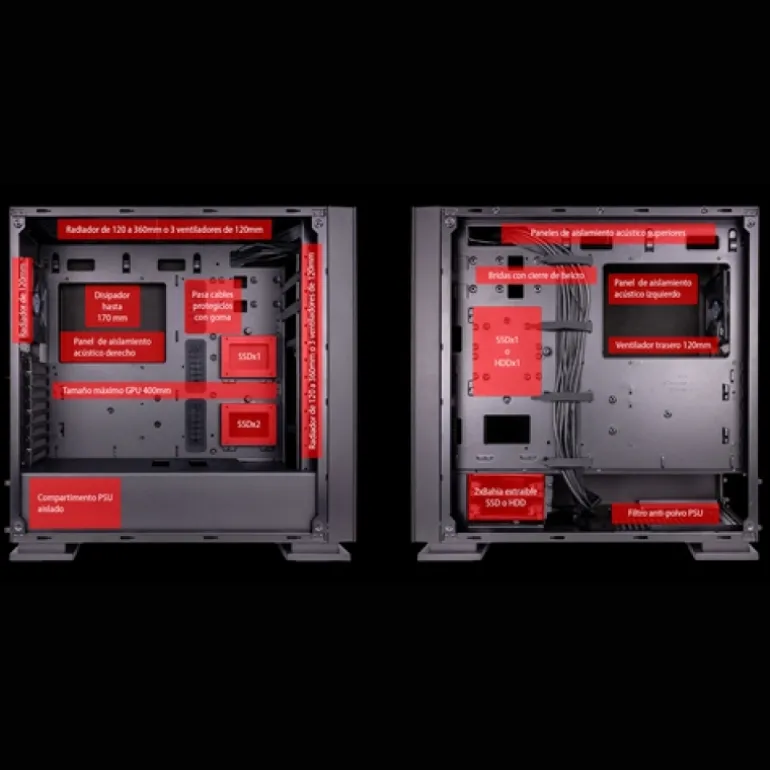 Caja/Torre Talius Neuron Gaming USB 3.0