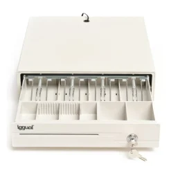 Cajón Portamonedas iggual IRON-10W 38cm Blanco