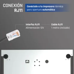 Cajón Portamonedas iggual IRON-15 37cm Negro