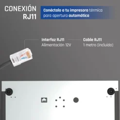 Cajón Portamonedas iggual IRON-30 42cm Negro