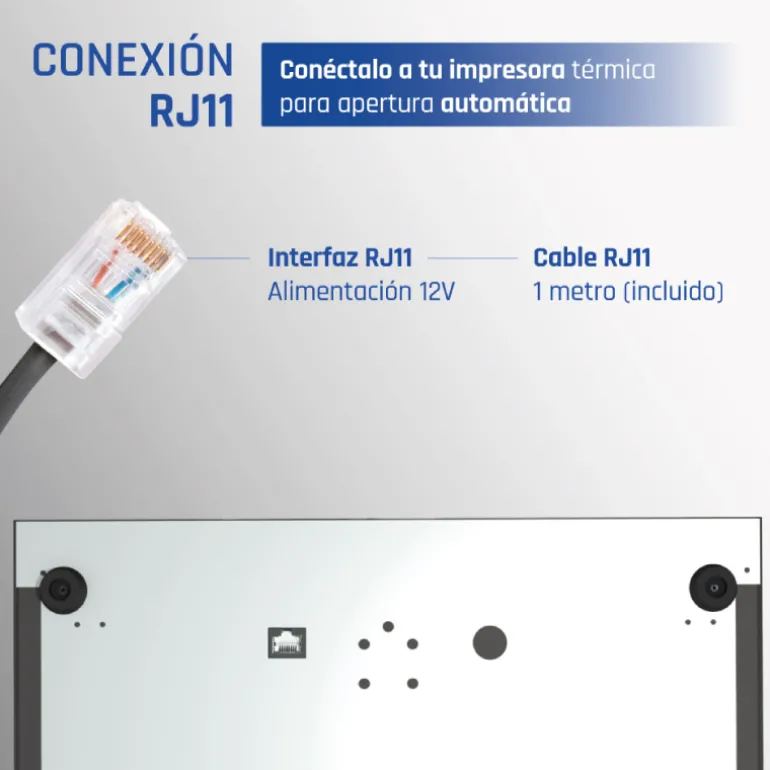 Cajón Portamonedas iggual IRON-XS 33cm 4+8 Negro