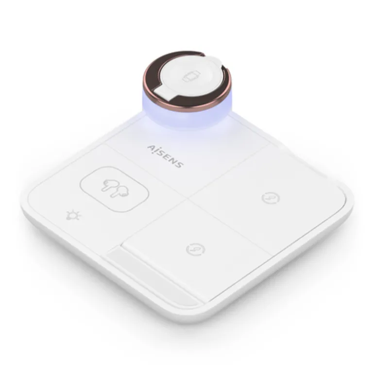 Cargador Aisens Inalámbrico USB-C 4 en 1 Blanco