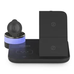 Cargador Aisens Inalámbrico USB-C 4 en 1 Negro