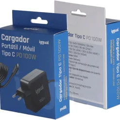 Cargador USB iggual Portátil Y Móvil Tipo C PD 100W
