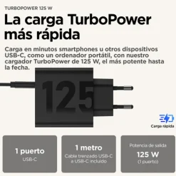 Cargador USB Motorola TurboPower 125W PG38C06280 USB-C