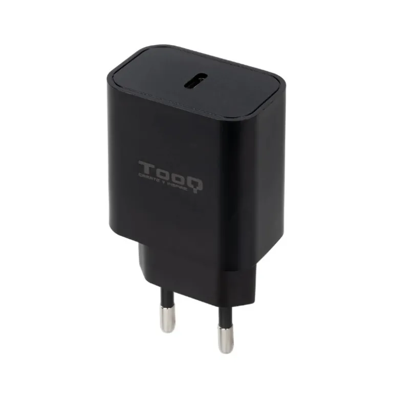 Cargador USB Tooq TQWC-PDUSBC20B USB-C 20W Negro