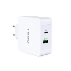 Cargador USB TooQ USB-A/USB-C 30W