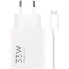 Cargador Xiaomi 33W Charging Combo 1xUSB-A Blanco + Cable USB A-C