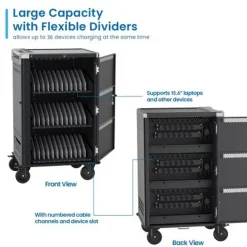 Carro Ewent EW1701 Sistema de Carga Inteligente hasta 36 Dispositivos