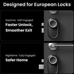Cerradura Inteligente SwitchBot Lock Ultra TOUCH Combo Inalámbrico Negro