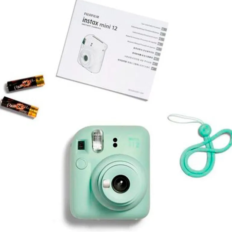 Cámara Instantánea Fujifilm Mini Instax 12 con Autoexposición Verde Menta