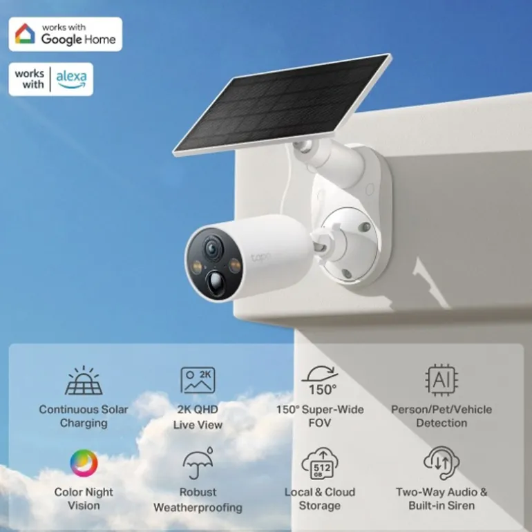 Cámara Videovigilancia TP-Link Tapo C425 Kit 2K QHD Wi-Fi Con IA Avanzada