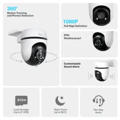 Cámara Videovigilancia TP-Link Tapo C500 Wi-Fi Panorámica 360º Nocturna
