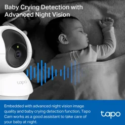 Cámara Videovigilancia TP-Link Tapo TC71 Wi-Fi 2K 360º Nocturna