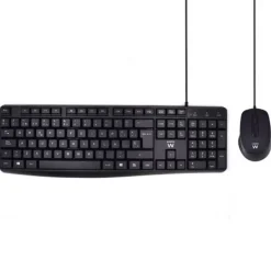 Combo Ewent EW3006 Teclado + Ratón Negro