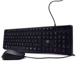 Combo Ewent EW3006 Teclado + Ratón Negro