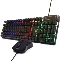 Combo Ewent PL3201 Teclado + Ratón Gaming Negro