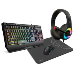 Combo  Krom Kenya Gaming 4 en 1 RGB