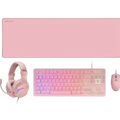 Combo  Mars Gaming 4EN1 MCP-RGB3 Rosa