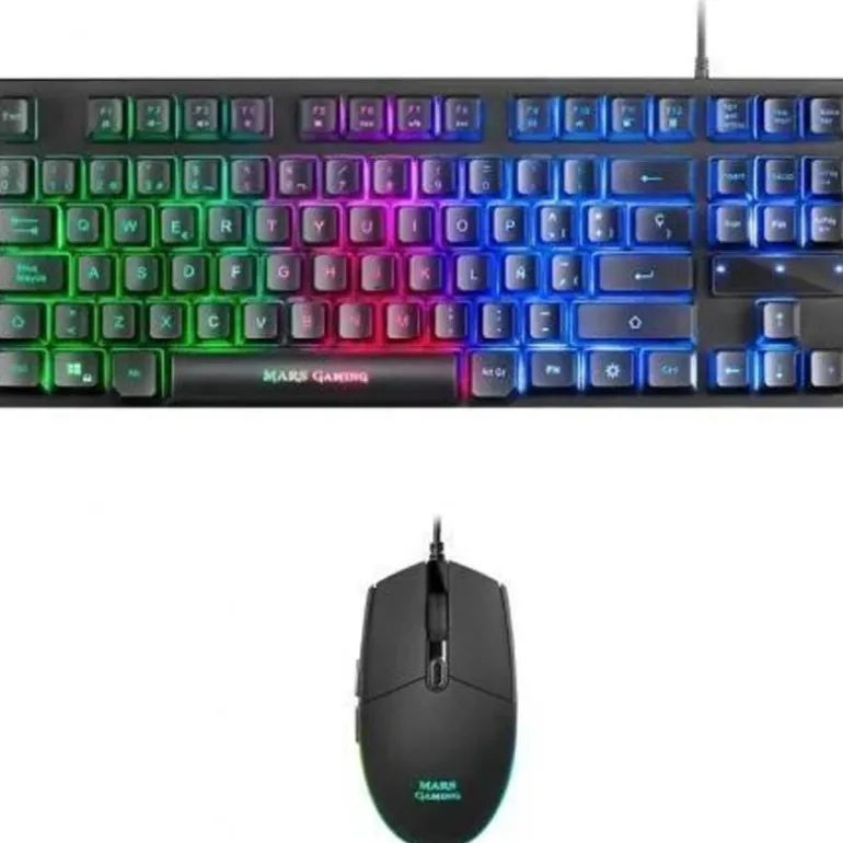 Combo Mars Gaming MCPTKLES RGB Breathing & Flow