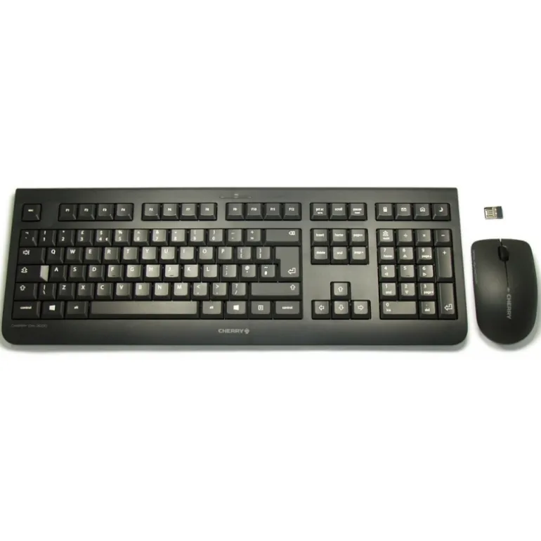 Combo Teclado/Ratón Cherry DW3000 Teclado + Ratón Inalámbrico Negro (ES)