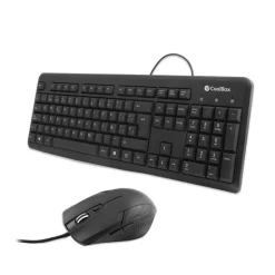 Combo Teclado/Ratón Coolbox Teclado + Ratón USB Negro