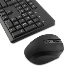 Combo Teclado/Ratón Coolbox Teclado + Ratón Wireless Negro