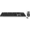 Combo Teclado/Ratón Ewent EW3272 Slim Inalámbrico Gris Negro