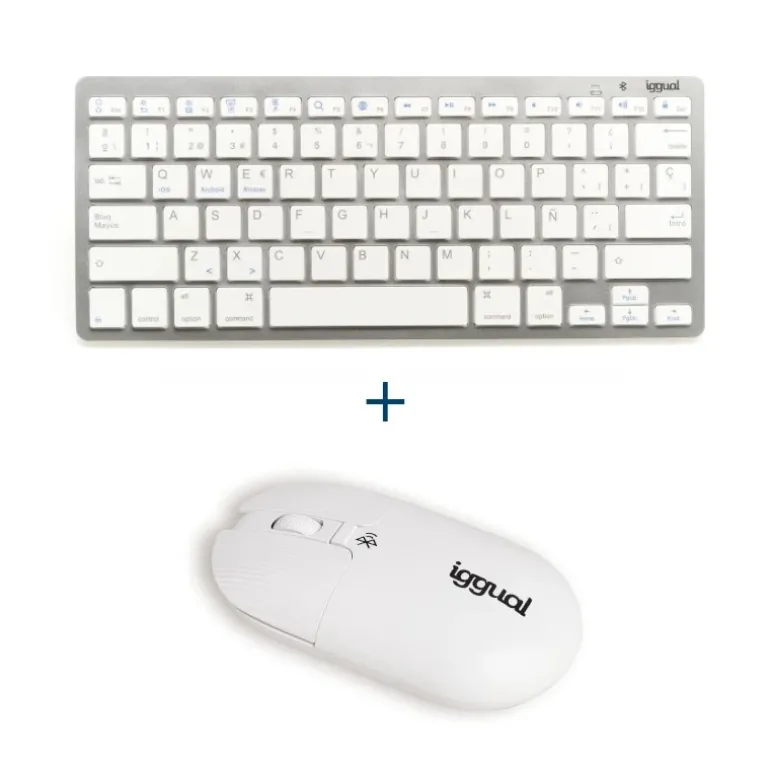 Combo Teclado/Ratón iggual Yang Wireless Blanco