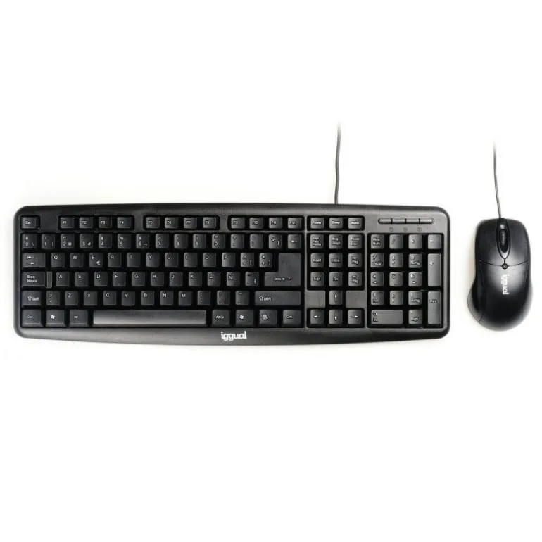 Combo Teclado/Ratón iggual COM-CK-BASIC 800 Dpi Negro