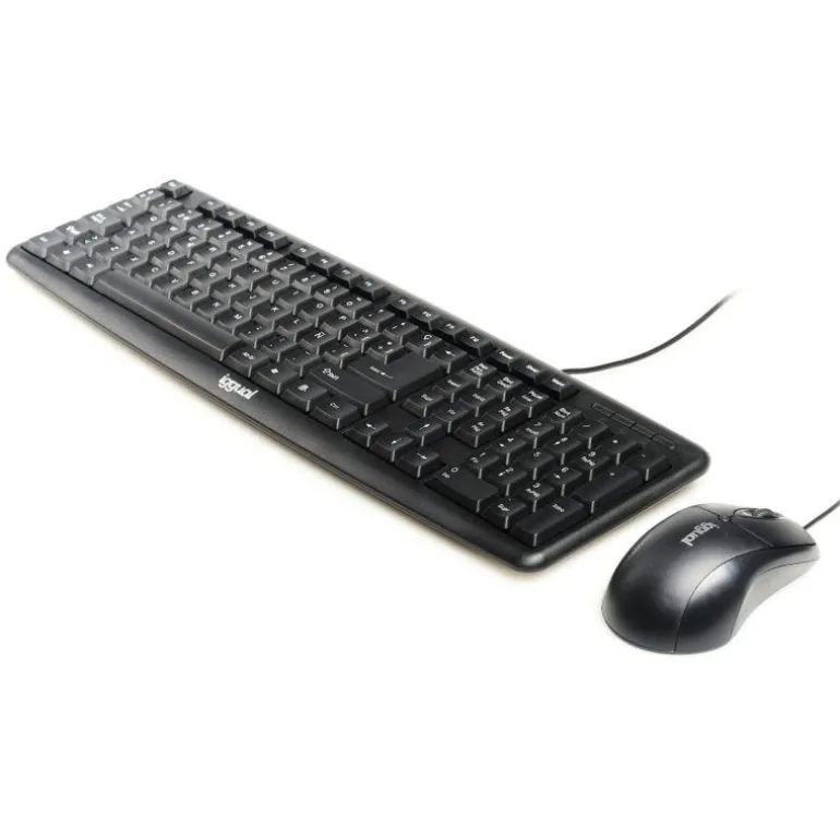 Combo Teclado/Ratón iggual COM-CK-BASIC 800 Dpi Negro