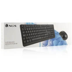 Combo Teclado/Ratón NGS Cocoa Kit Teclado Multimedia + Ratón