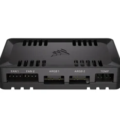 Controlador  Corsair Commander Duo Iluminación Y Ventiladores iCUE LINK Y PWM ARGB Negro