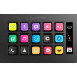 Controlador  Mars Gaming MSD-ONE Stream Deck 15 Teclas LCD Negro