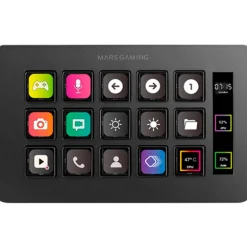 Controlador  Mars Gaming MSD-ONE Stream Deck 15 Teclas LCD Negro
