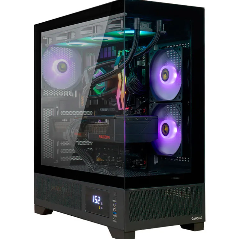 COOLPC RED X - Ryzen 7 7800X3D / Radeon RX 9070 XT 16GB / 32GB DDR5 6000Mhz / NVMe 2TB