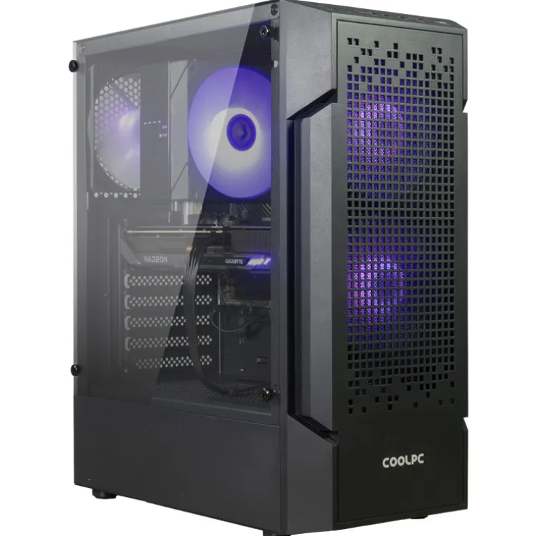 COOLPC RED XX - Ryzen 7 7600X / Radeon 9060 XT 16GB / 32GB DDR5 6000Mhz / NVMe 1TB / W11P