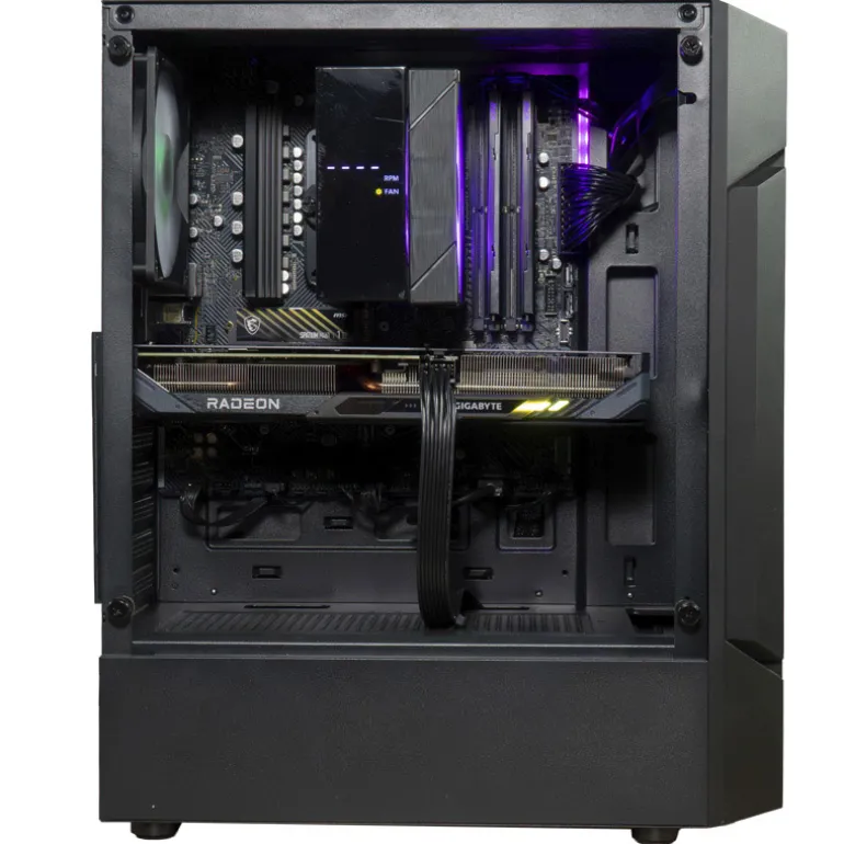 COOLPC RED XX - Ryzen 7 7600X / Radeon 9060 XT 16GB / 32GB DDR5 6000Mhz / NVMe 1TB / W11P