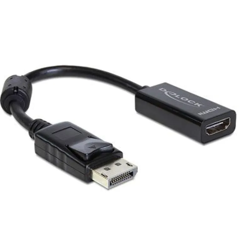 Delock Displayport a HDMI Negro - Adaptador
