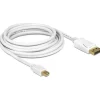 Delock Mini Displayport Macho>Disp. Macho 3m Blanco - Cable
