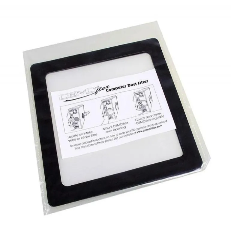 DEMCiflex Anti Polvo 14 cm Negro/Negro - Filtro Magnético