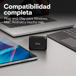 Disco Duro Externo Crucial X10 Pro SSD 1TB USB 3.2 Gen2 2x2 Negro