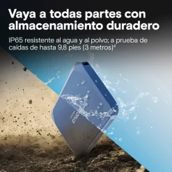 Disco Duro Externo Crucial X10 SSD 4TB USB 3.2 Gen2 2x2 Azul