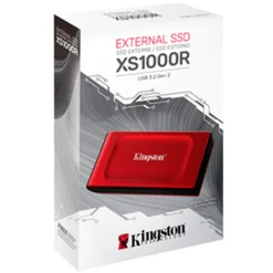 Disco Duro Externo Kingston XS1000 SSD 1TB USB 3.2 Rojo